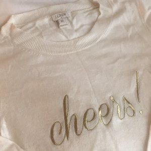 J Crew “Cheers!” Sweater
